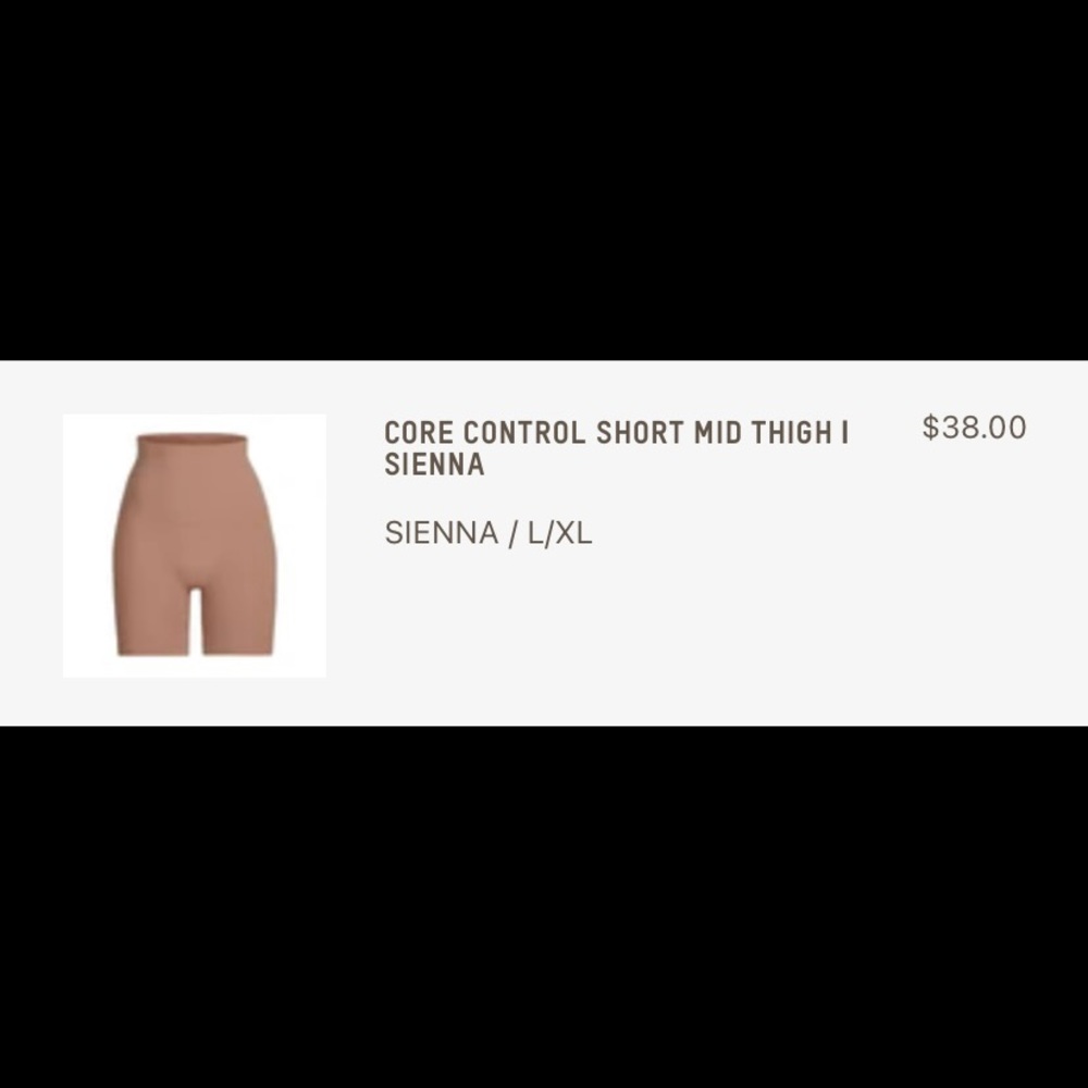 SKIMS Core Control Shorts!! Like New!